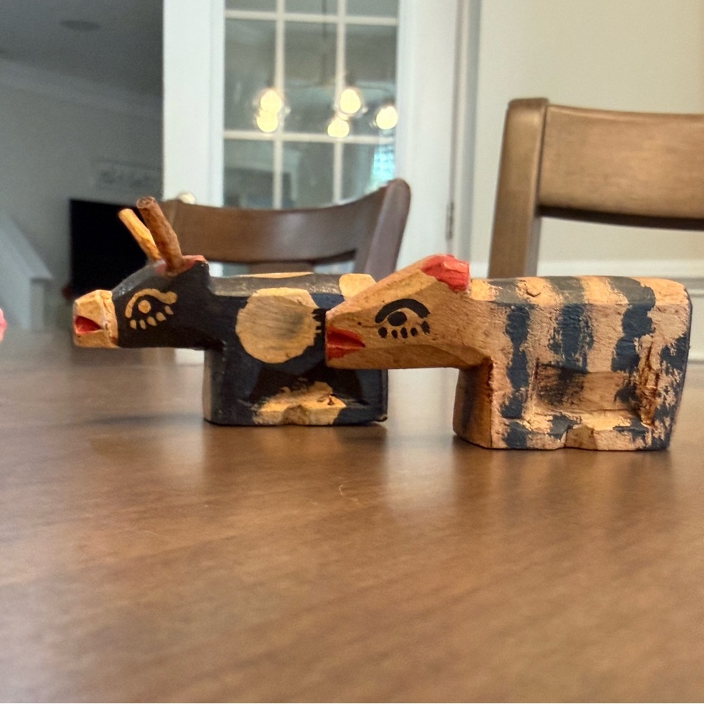 Hand-Painted Wooden Nativity Set - Multicolor Folk Art - Picture 5 of 13
